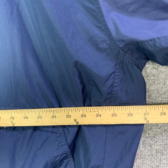 Vintage Nike check Navy Pullover Jacket Windbreaker Mens Size XXL VTG Zip Pocket - Picture 5 of 10